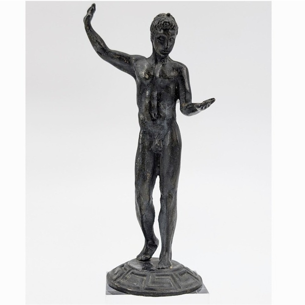 VTG Marathon Boy Ephebe Ancient‎ Greek Statue Metal Bronze Museum Replica